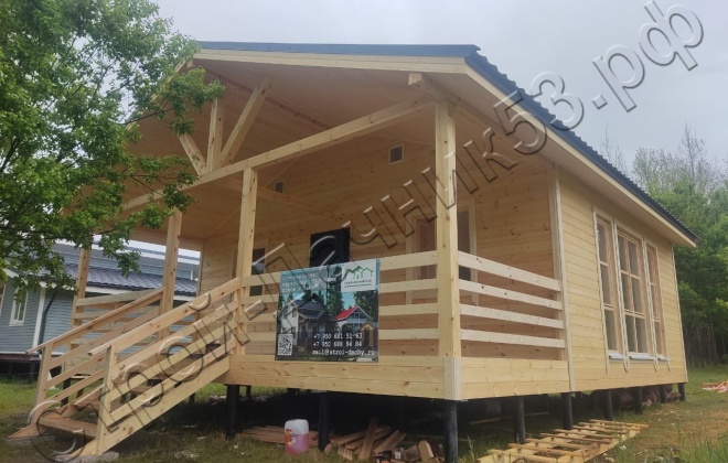 4 Каркасно-щитовой 8.5х8.0м, 68 М², Тульская область, Ефремовский район, деревня Лубянка. (15)